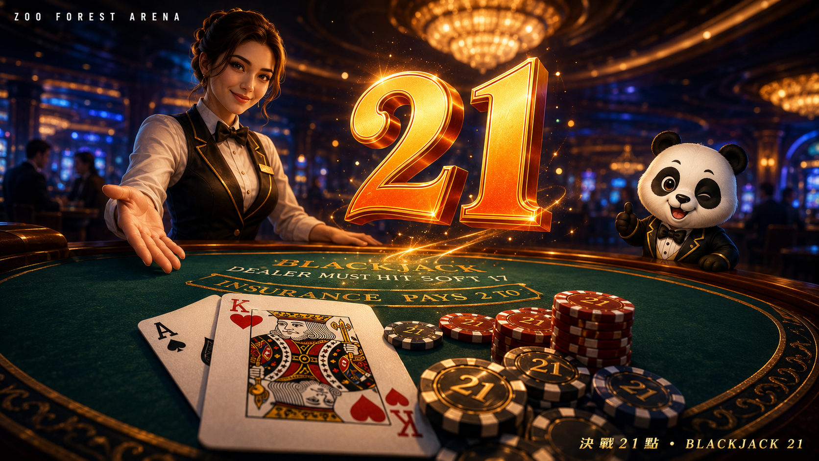 決戰21點 — 賭場 BlackJack 開桌